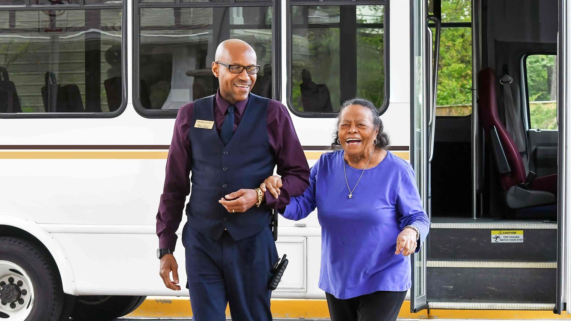 NorthRidge Man and Woman Bus