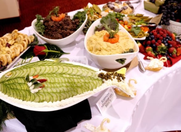 NorthRidge culinary services table spread